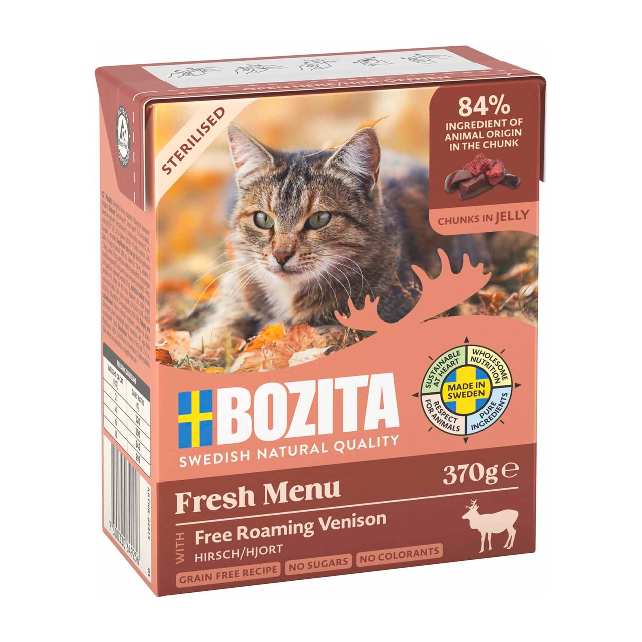 Bozita Sterilised hjort i gelé til kat 370 g